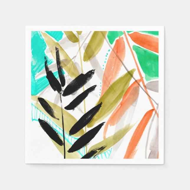 Vivid Fronds II Napkin (Front)