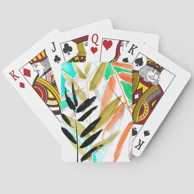Vivid Fronds II Playing Cards (Back)