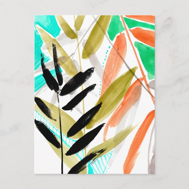Vivid Fronds II Postcard (Front)