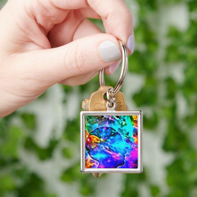 Vivid Galaxy Mind Key Ring (Hand)