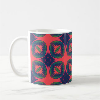 Vivid Geometric Abstract Pattern Coffee Mug