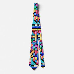 Vivid Geometric Flow Tie