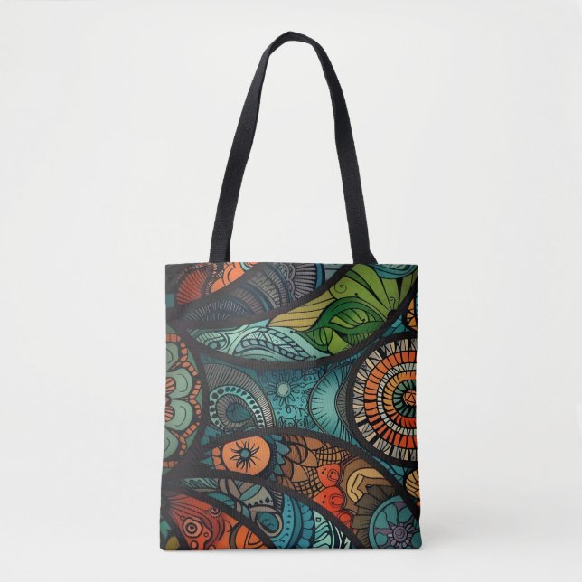 Vivid Harmony Tote Bag (Front)