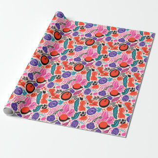 Vivid Harvest: An Abstract Fruity Pattern Wrapping Paper