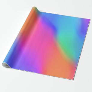 Vivid Holographic Gift Wrap