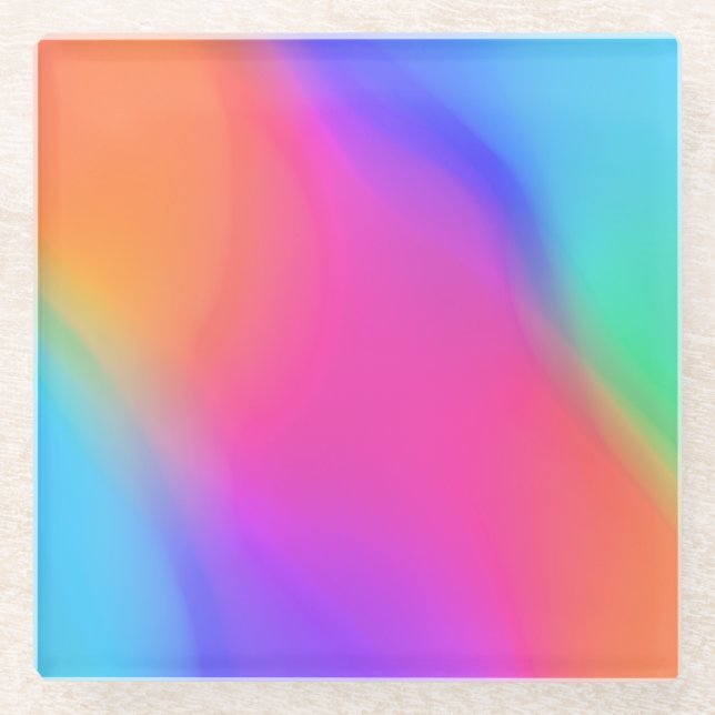 Vivid Holographic Glass Coaster (Front)