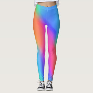 Pastel Holographic Rainbow Leggings