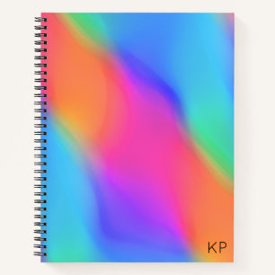 Vivid Holographic Personalised Spiral Notebook