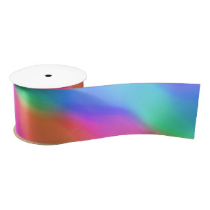 Vivid Holographic Satin Ribbon