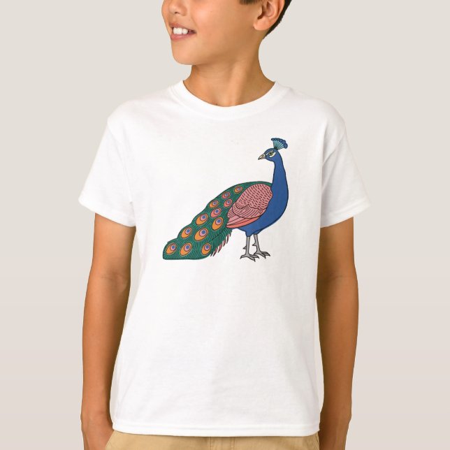 Vivid Humble Peacock  T-Shirt (Front)