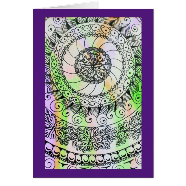 Vivid ink graphics on soft watercolor (Front)