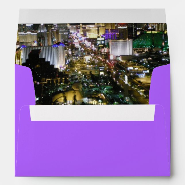 Vivid Las Vegas Boulevard Aerial View Design Envelopes (Back (Bottom))