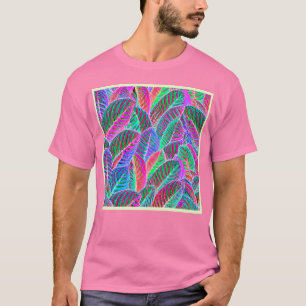 Vivid Leaf Pattern Design T-Shirt