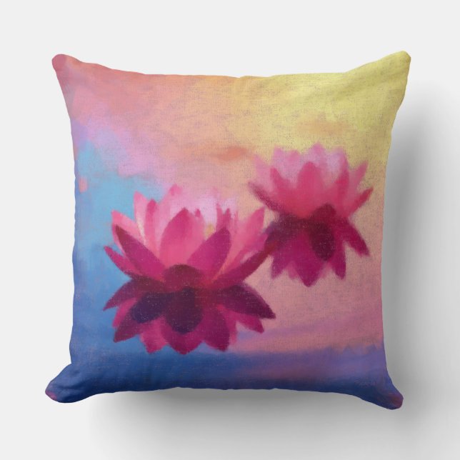 Vivid Lotus Cushion (Front)