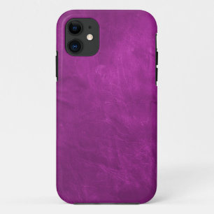 Vivid Magenta Leather iPhone 11 Case