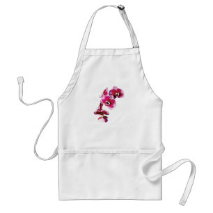 Vivid Maroon Phalaenopsis Orchids Standard Apron