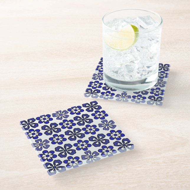 Vivid Modern Floral Coaster (Angled)