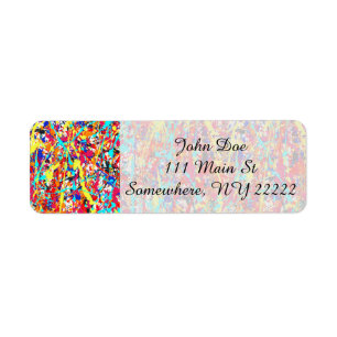 Vivid Paint Splatter Abstract