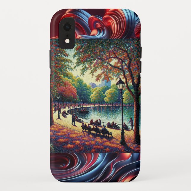 "Vivid Park: Colourful Background iPhone Case" Case-Mate iPhone Case (Back)