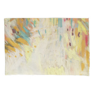 Vivid Pencil Texture: Artistic Banner Pillowcase