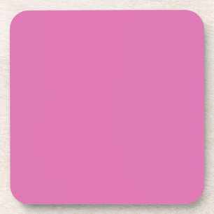 Vivid Pink Purple Solid Colour - Colour - Hue 8321 Coaster