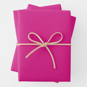 Vivid Pink Solid Colour Wrapping Paper Sheet