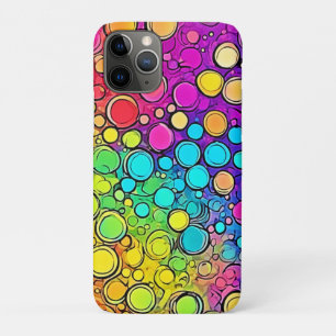 Vivid Rainbow Bubble Abstraction iPhone 11 Pro Case
