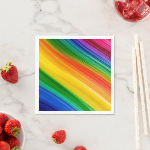 Vivid rainbow colours napkin