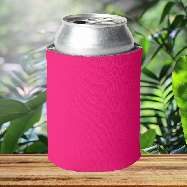 Vivid Raspberry Solid Colour Can Cooler (Creator Uploaded)