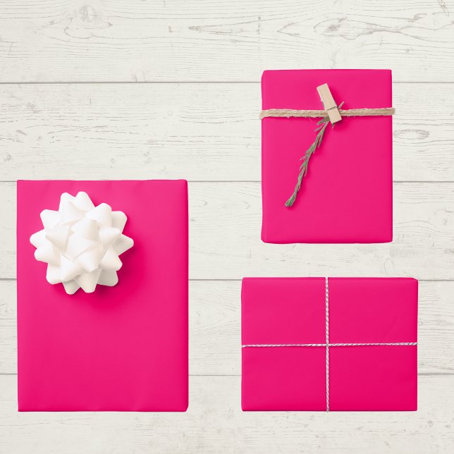 Vivid Raspberry Solid Colour Wrapping Paper Sheet (Creator Uploaded)