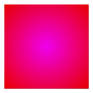 Vivid Red Magenta Radial Gradient Poster