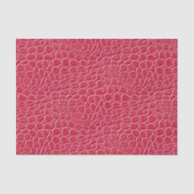 Vivid Red Snake Skin Dragon/Dinosaur Animal Print Tissue Paper (Front)