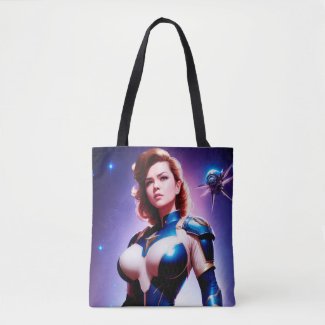Vivid Retro 50's Female Sci Fi Space Ranger