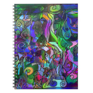 Vivid, Rich Colours: Like Stained Glass Notebook