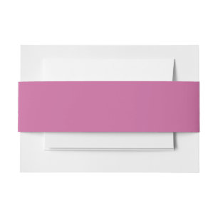 vivid solid pink  invitation belly band