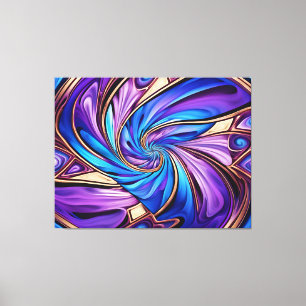 vivid spiral wrapped canvas