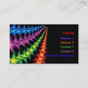 vivid star stripes business card