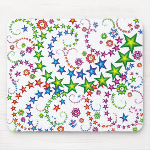 vivid stars composition mouse mat