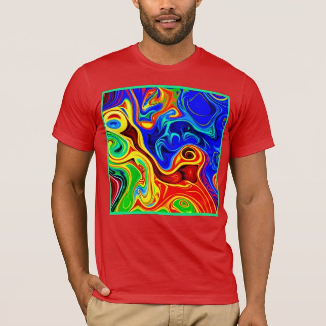 Vivid Style Pattern T-Shirt (Front)
