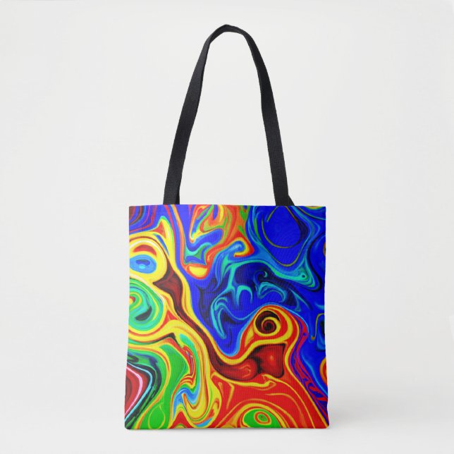 Vivid Style Pattern Tote Bag (Front)
