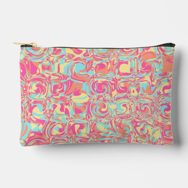 Vivid Swirls Accessory Pouch (Front)