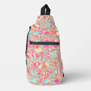 Vivid Swirls Sling Bag