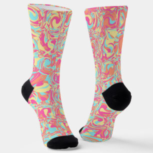 Vivid Swirls Socks