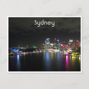 vivid sydney night postcard