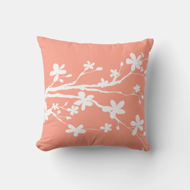 Vivid Tangerine Pretty Picture Cushion (Front)