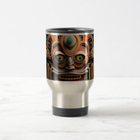 Vivid Vibrant Tribal 3D Paper Art style pattern