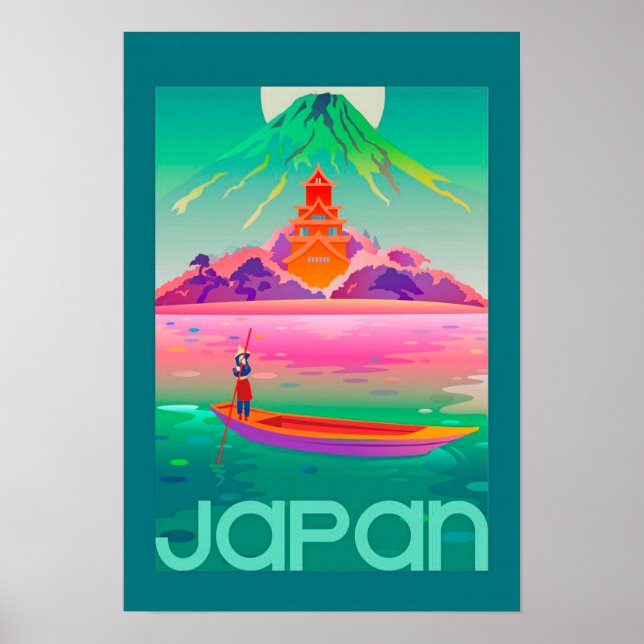 Vivid Vintage Japanese Travel Poster (Front)