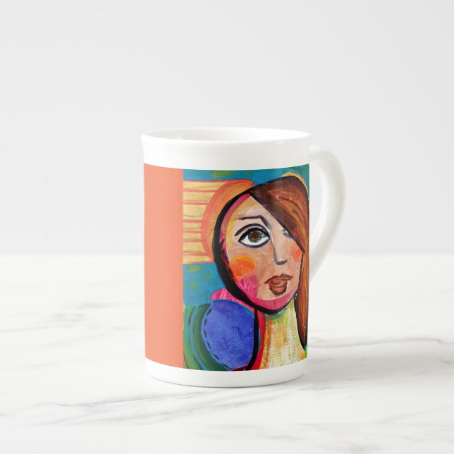 Vivid Vixen Inspirational Bone China Mug (Front Right)