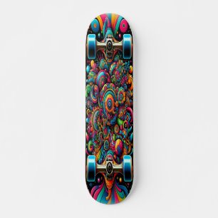 "Vivid Vortex" Skateboard