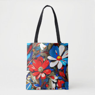 Vivid Wildflowers Tote Bag